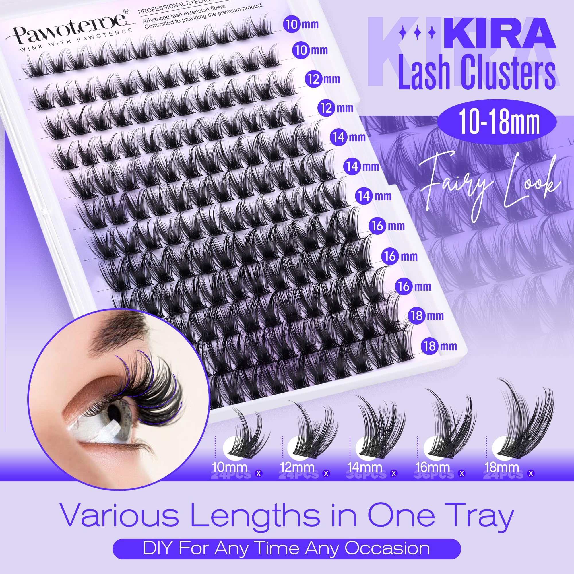 Pawotence Kira 14mm clusters add definition without heaviness.
