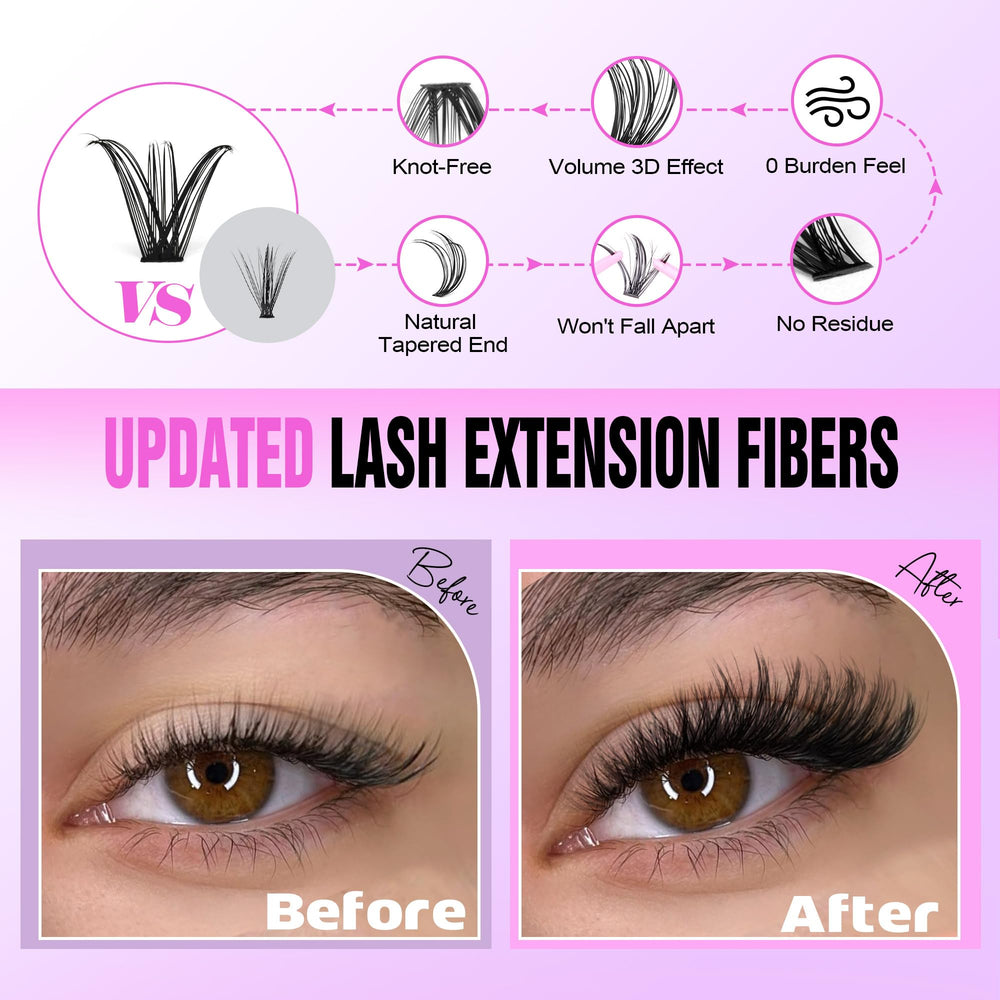 Pawotence lash applicator tweezers for precise cluster placement.