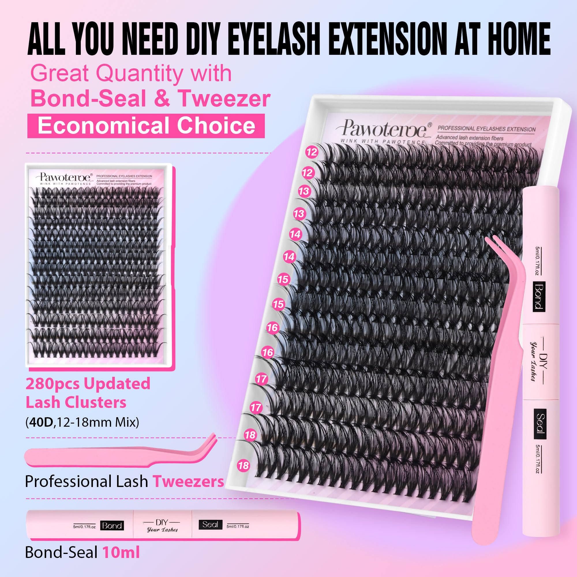 Pawotence Lash Bond and Seal for secure, long-lasting hold