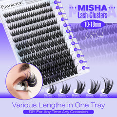 Pawotence Misha Lashes Clusters close-up soft band for comfort