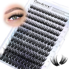 Pawotence Misha Lashes Clusters front view adds fullness