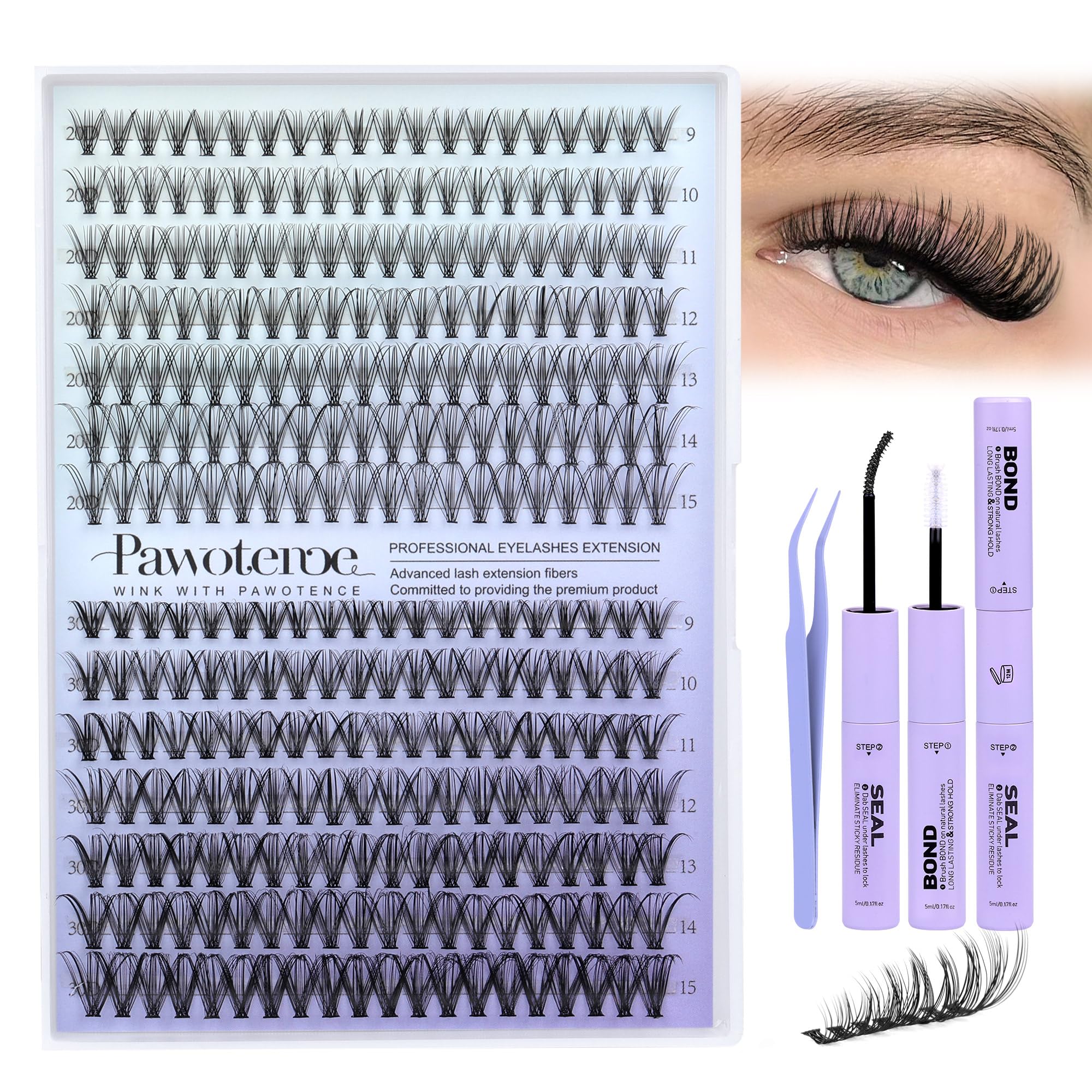 Pawotence natural-look cluster kit display