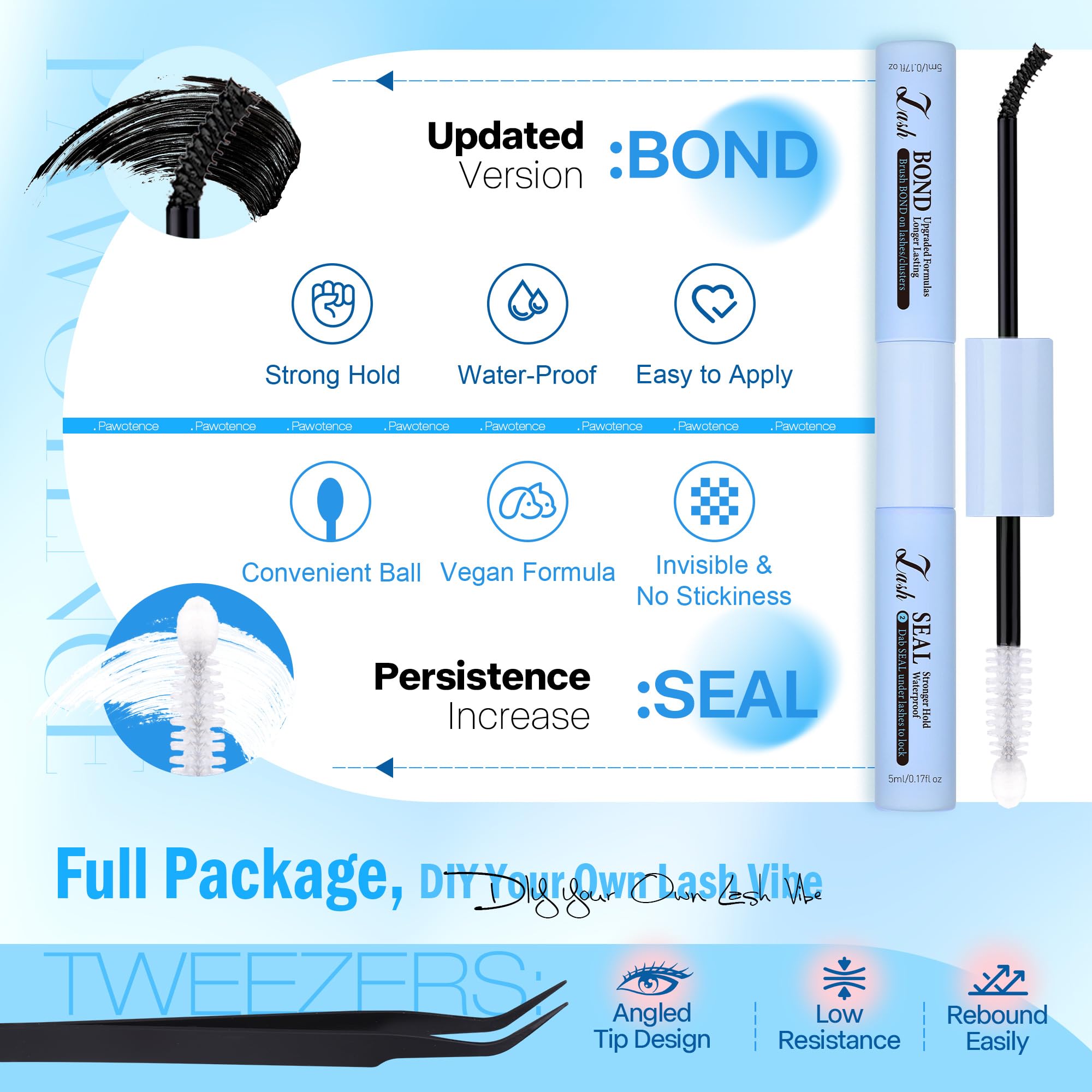 Pawotence portable kit for easy storage and quick touch ups.