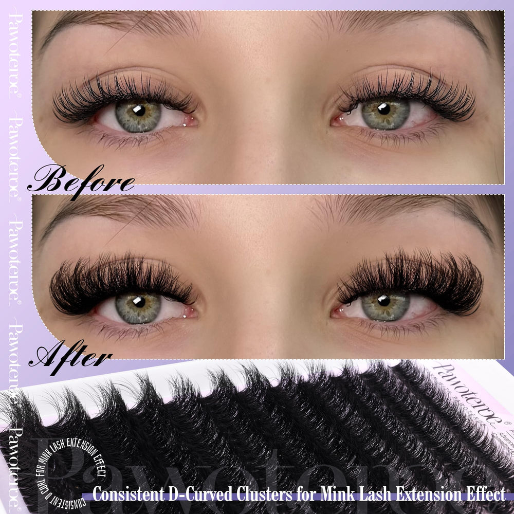 Pawotence soft mink fibers 80D for lightweight natural feel