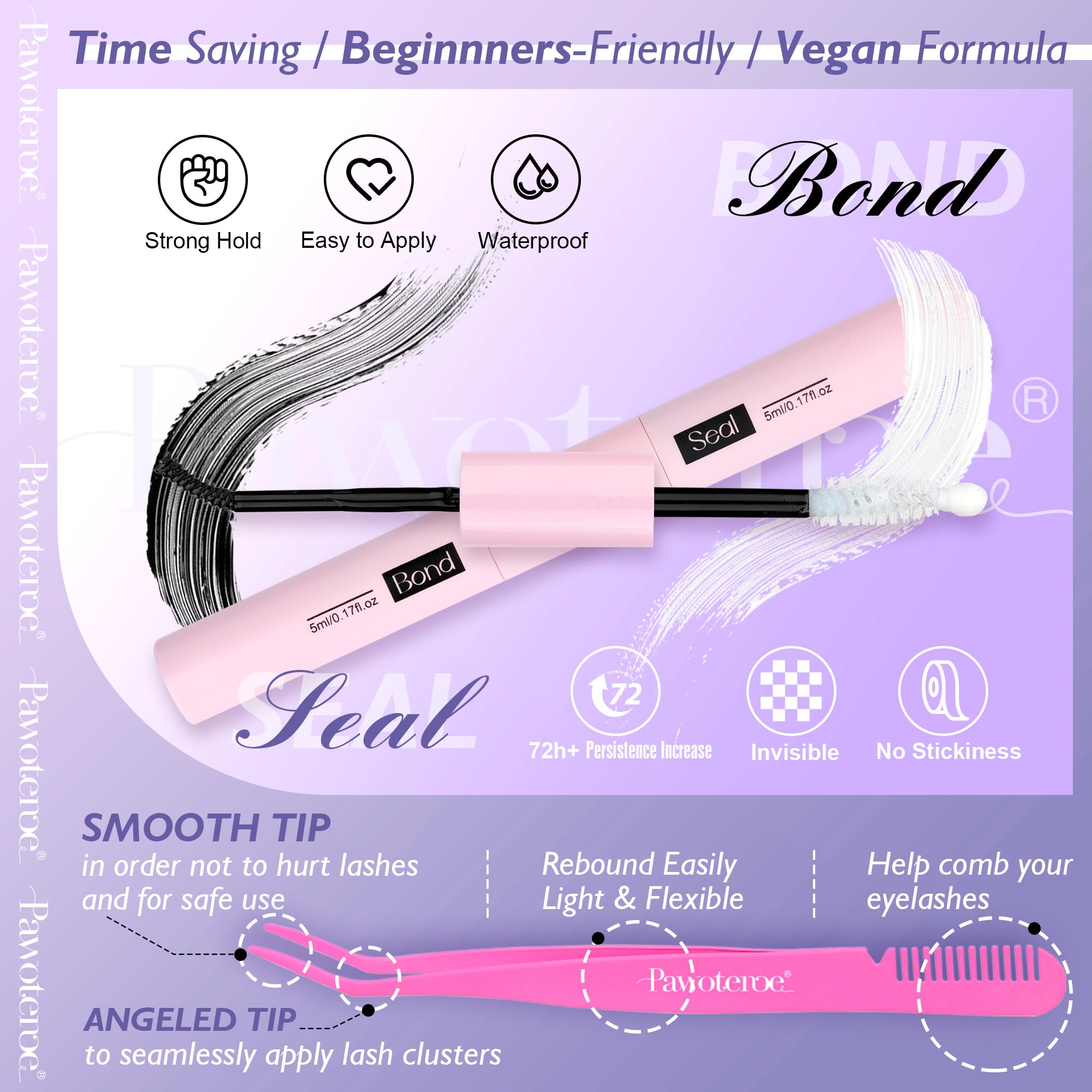 Pawotence varied lengths 10-20mm for customizable lash styles