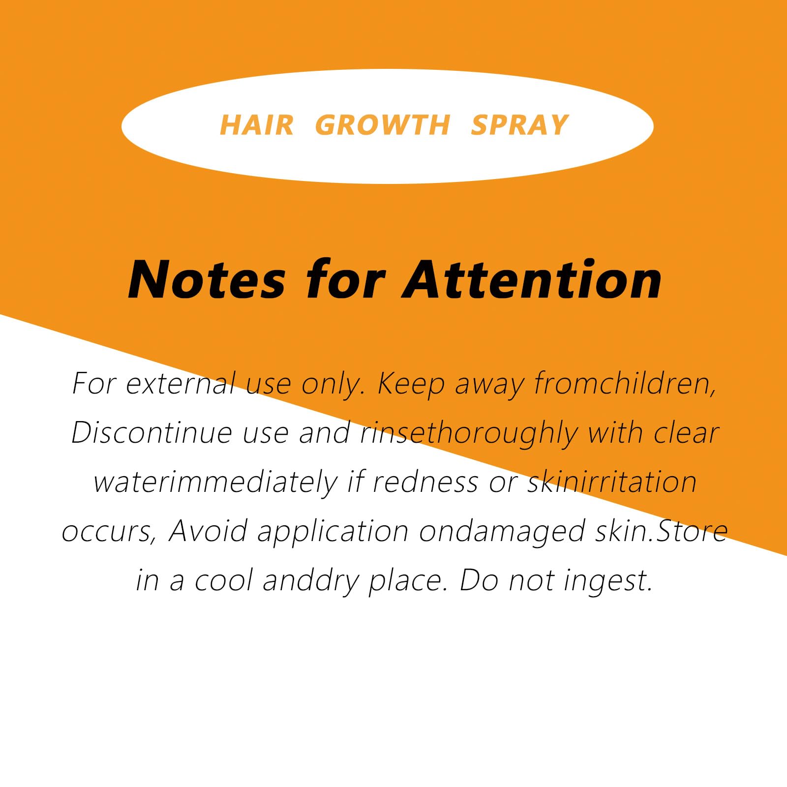 PBZPBZ Hair Growth Spray close-up showing lightweight, non-sticky texture