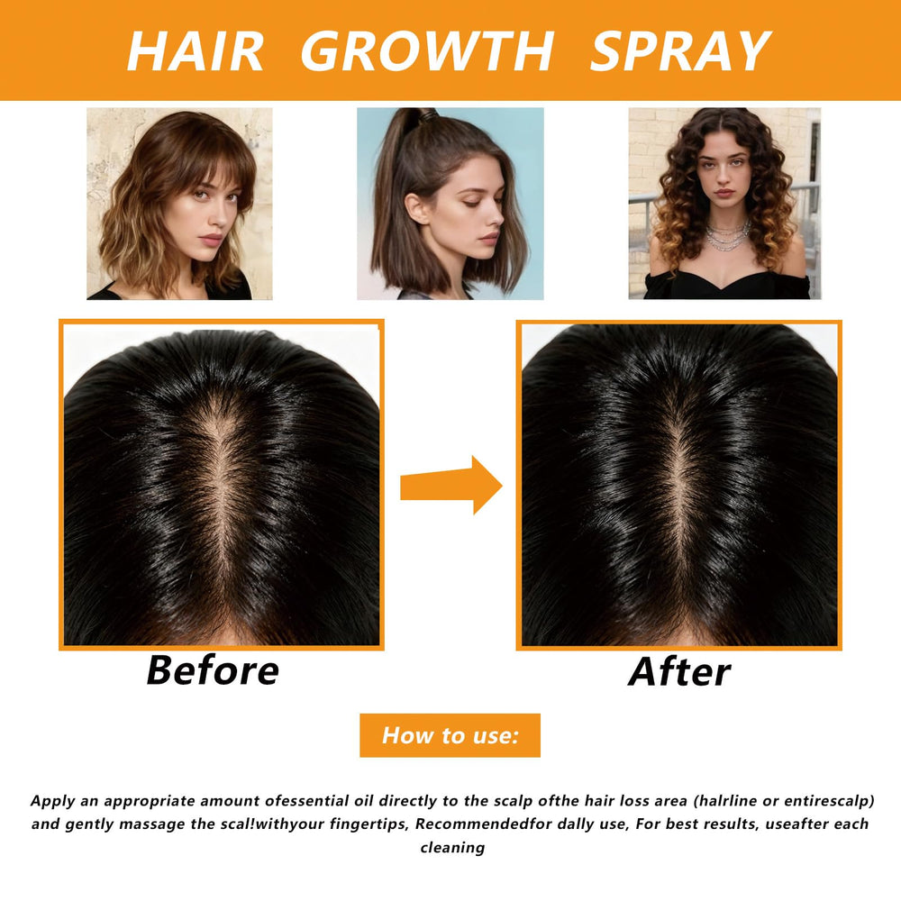 PBZPBZ Hair Growth Spray ingredients highlight rosemary oil for scalp nourishment