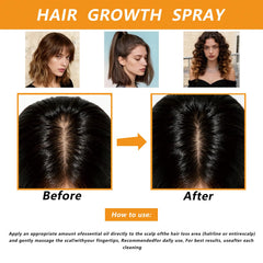 PBZPBZ Hair Growth Spray ingredients highlight rosemary oil for scalp nourishment