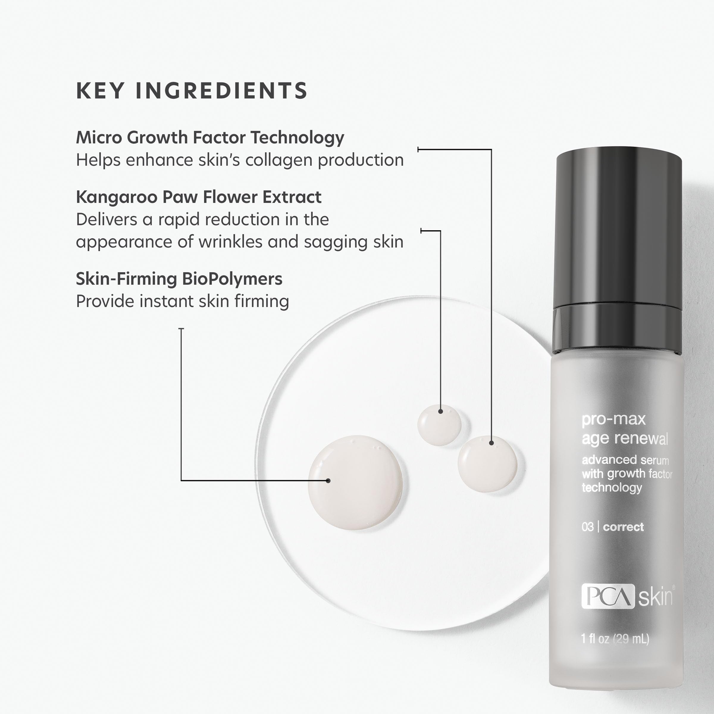 PCA SKIN Pro Max Age Renewal neck application promotes a lifted look