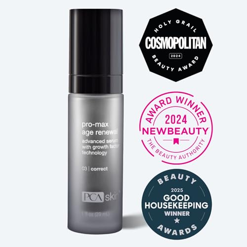 PCA SKIN Pro Max Age Renewal serum pump dispenser enables precise application