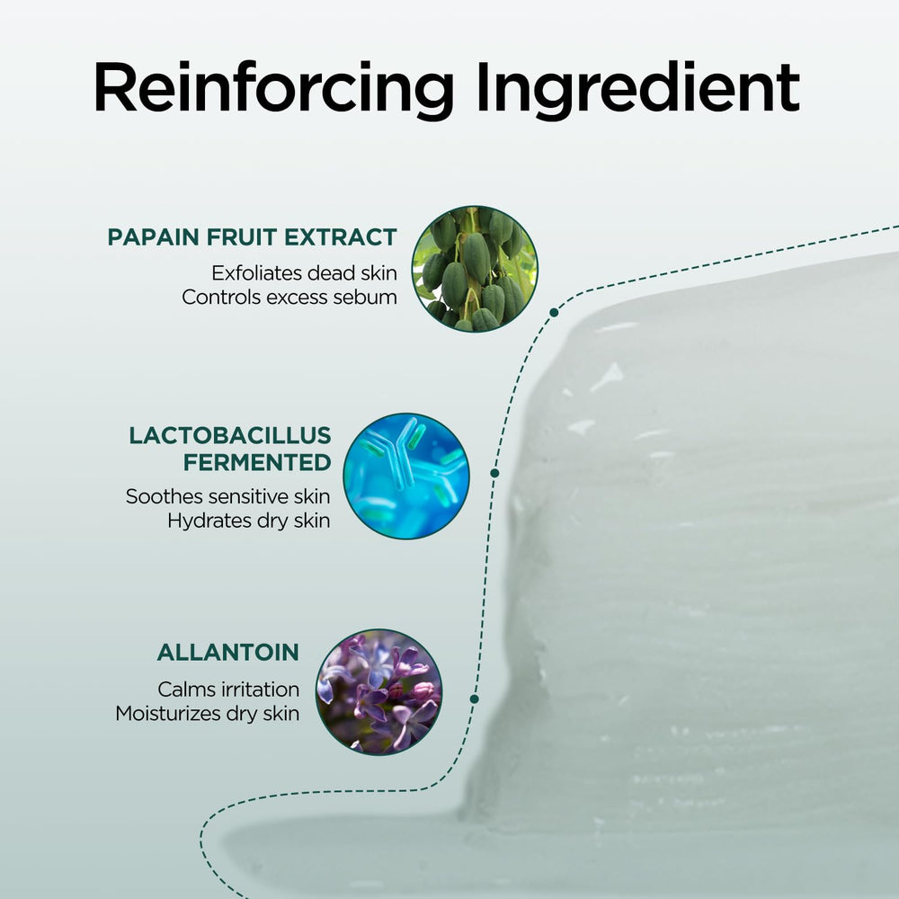 P.CALM Barrier Cycle Sheet Mask featuring Lactobacillus Ferment for soothing skin.