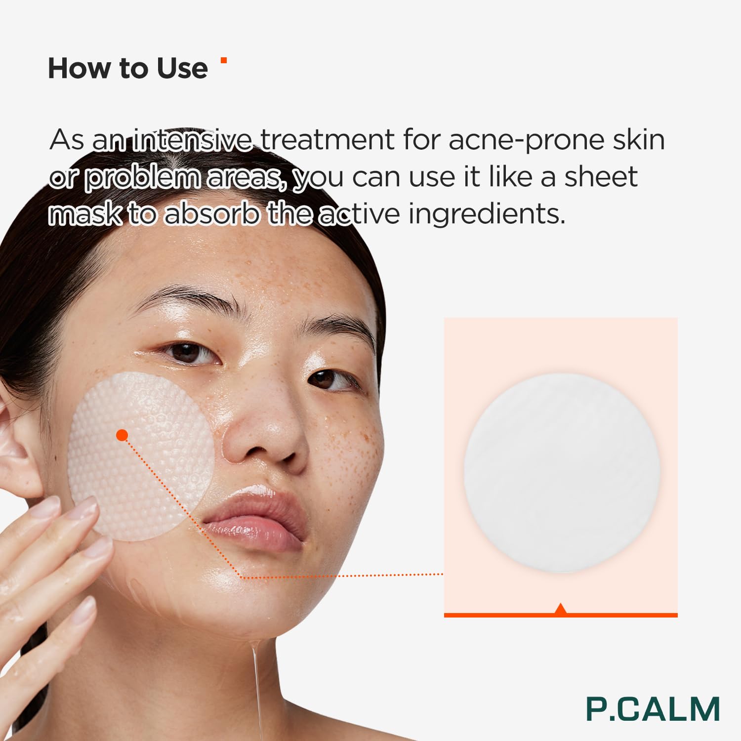 P.CALM Barrier Cycle Toner Pad vegan formula emphasizes gentle care.