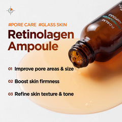 P.CALM Retinolagen ampoule dropper ready for precise, gentle application.