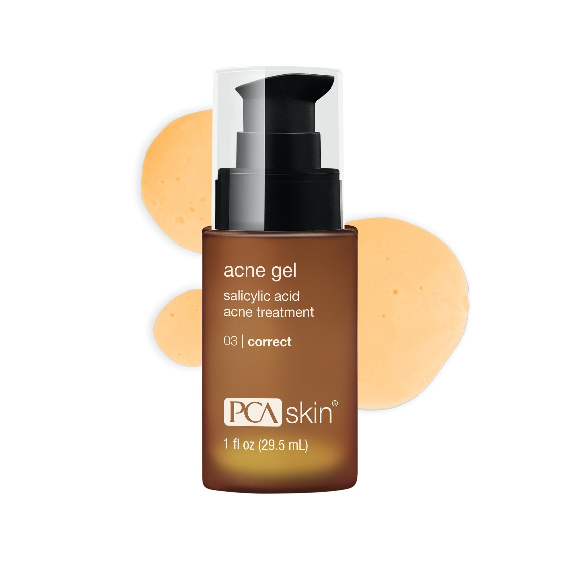PCA SKIN Acne Gel bottle for quick blemish relief and oil control.