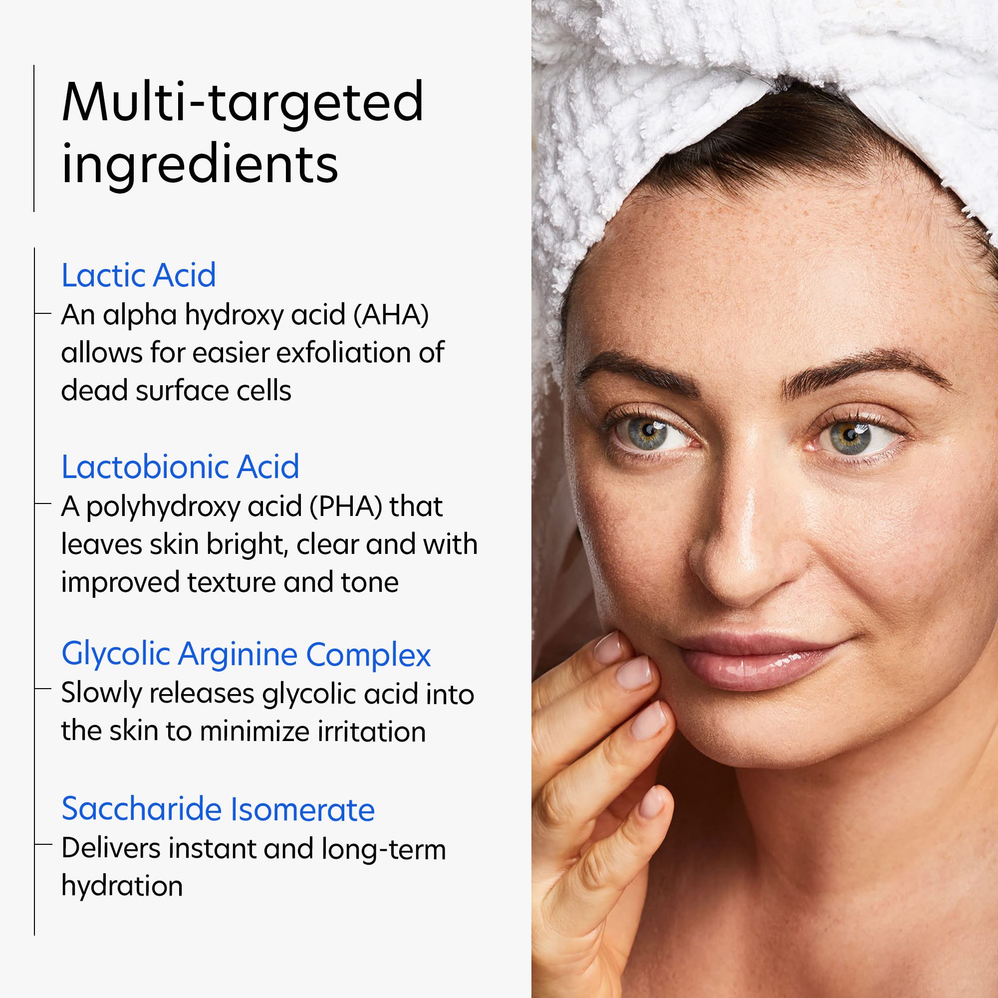 PCA SKIN Resurfacing Serum applied to the cheek demonstrates daily use.