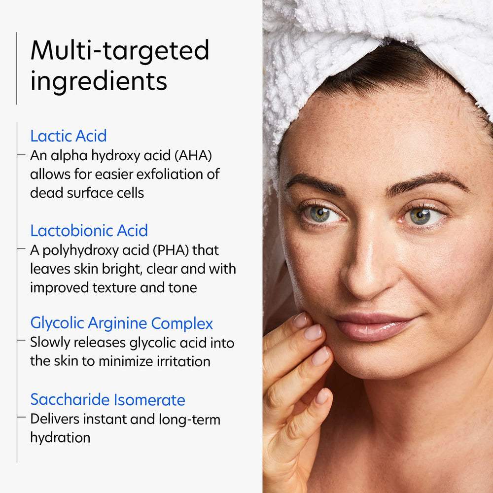 PCA SKIN Resurfacing Serum applied to the cheek demonstrates daily use.