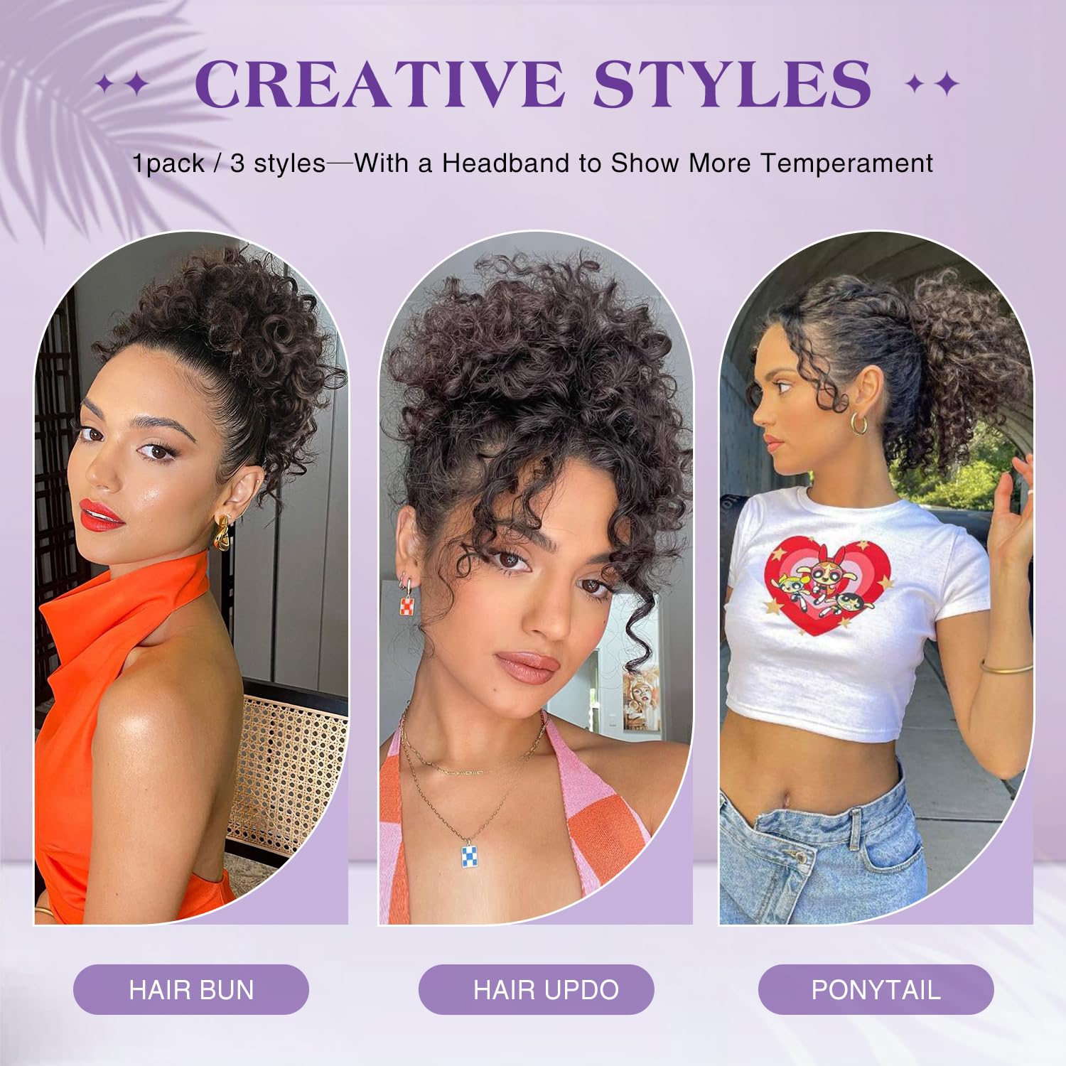 Pcololin ombre grey salt pepper ponytail for versatile day-to-night looks.