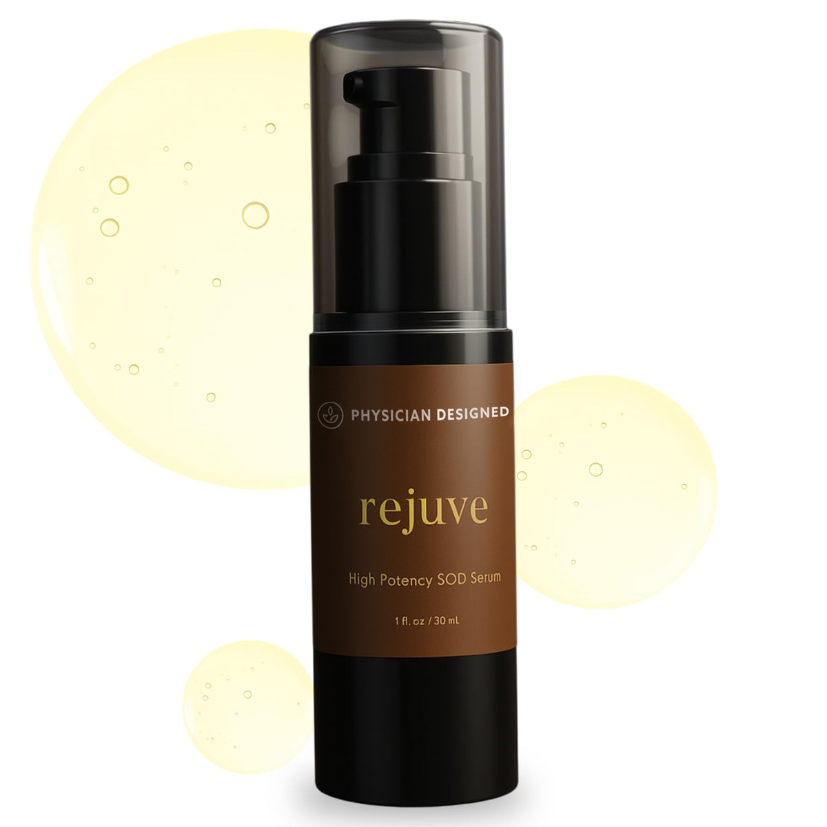 PD VARS Rejuve serum bottle close-up highlighting premium packaging for daily skincare