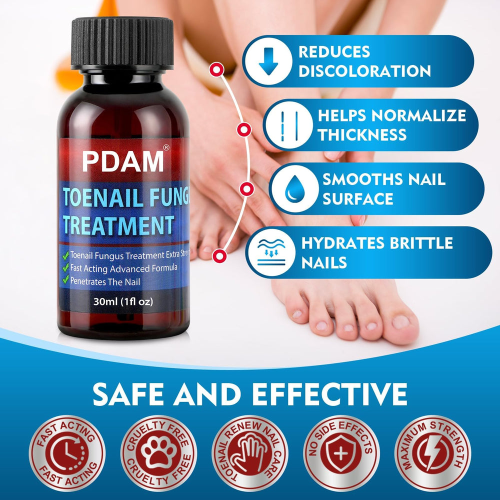 PDAM damaged to healthy nail transition visual.