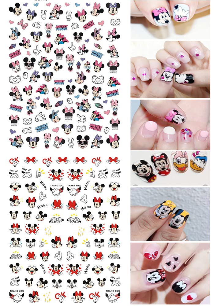 PDFADSK 3D self-adhesive nail decals with easy application using tweezers