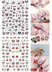 PDFADSK 3D self-adhesive nail decals with easy application using tweezers