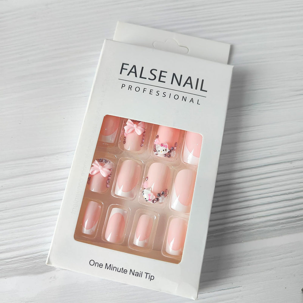 PDFADSK 24-piece full-cover nails deliver quick ready-to-wear style