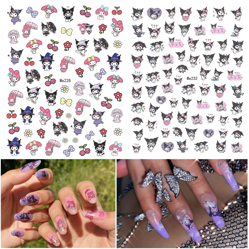 PDFADSK nail art stickers for easy decorating on nails and accessories.