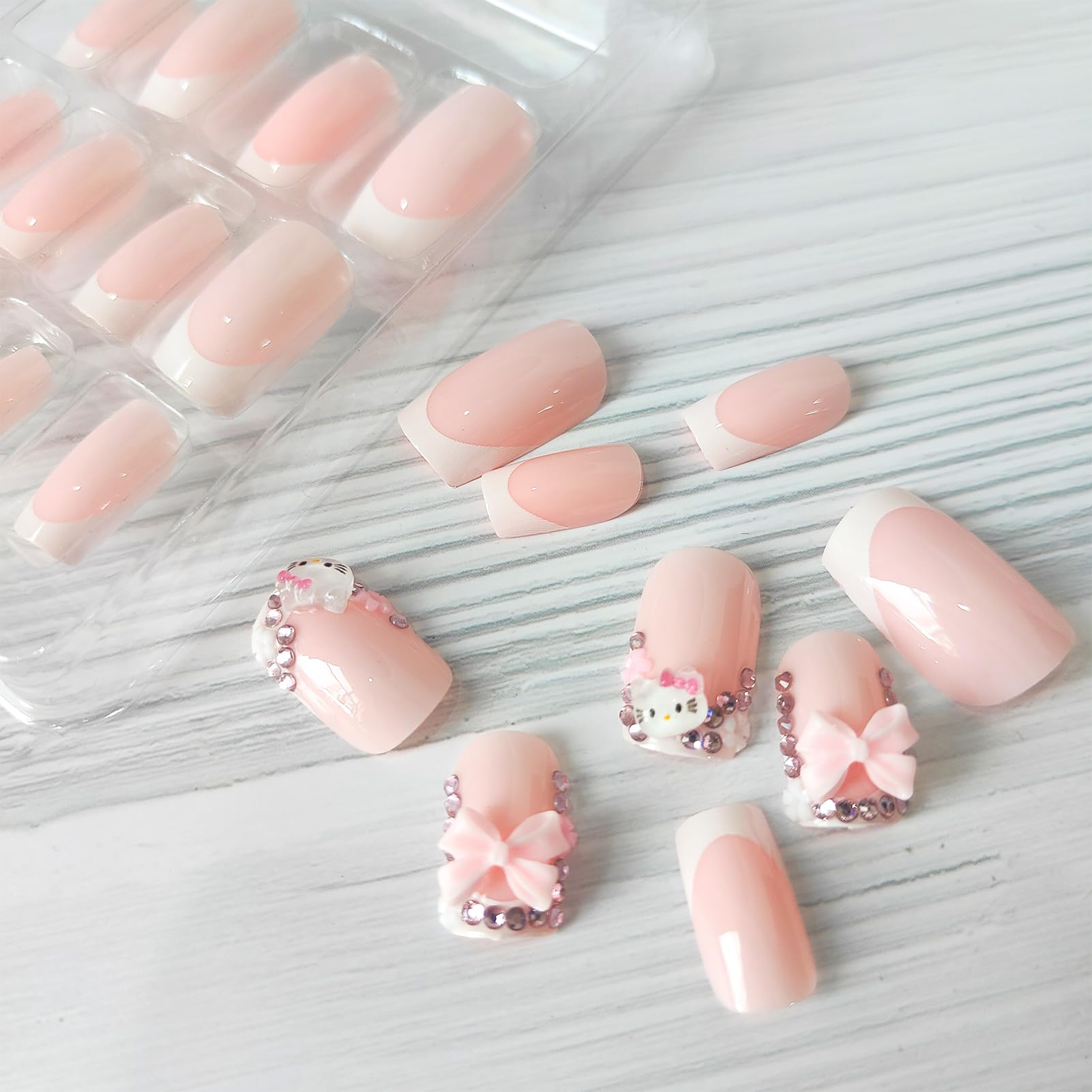 PDFADSK pink bow charms on nails offer playful, eye-catching detail