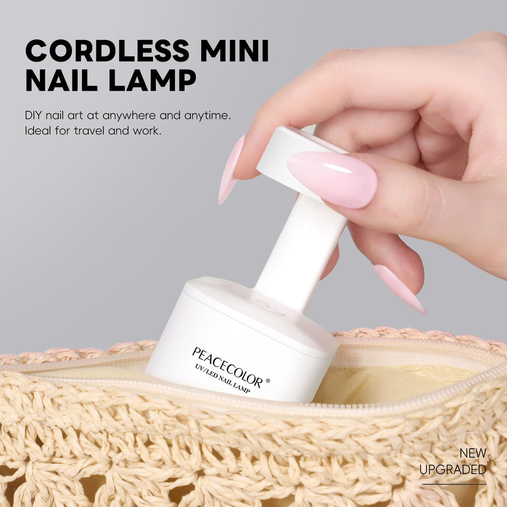 PEACECOLOR mini UV lamp supports even curing for darker shades