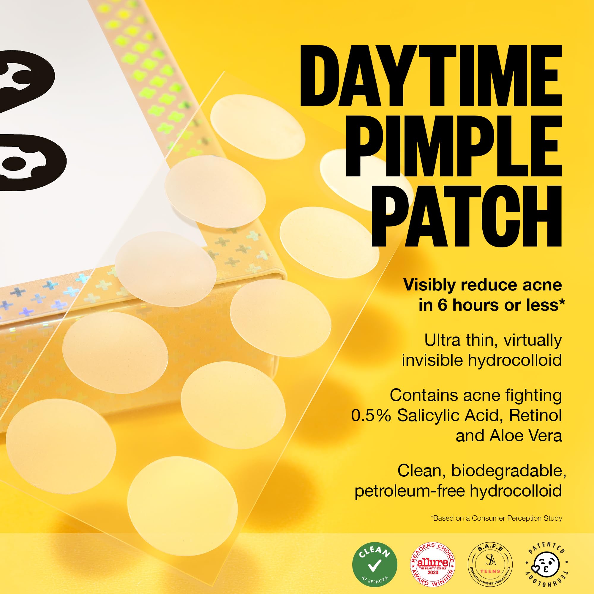 Patch stays in place during movement for daily activities.