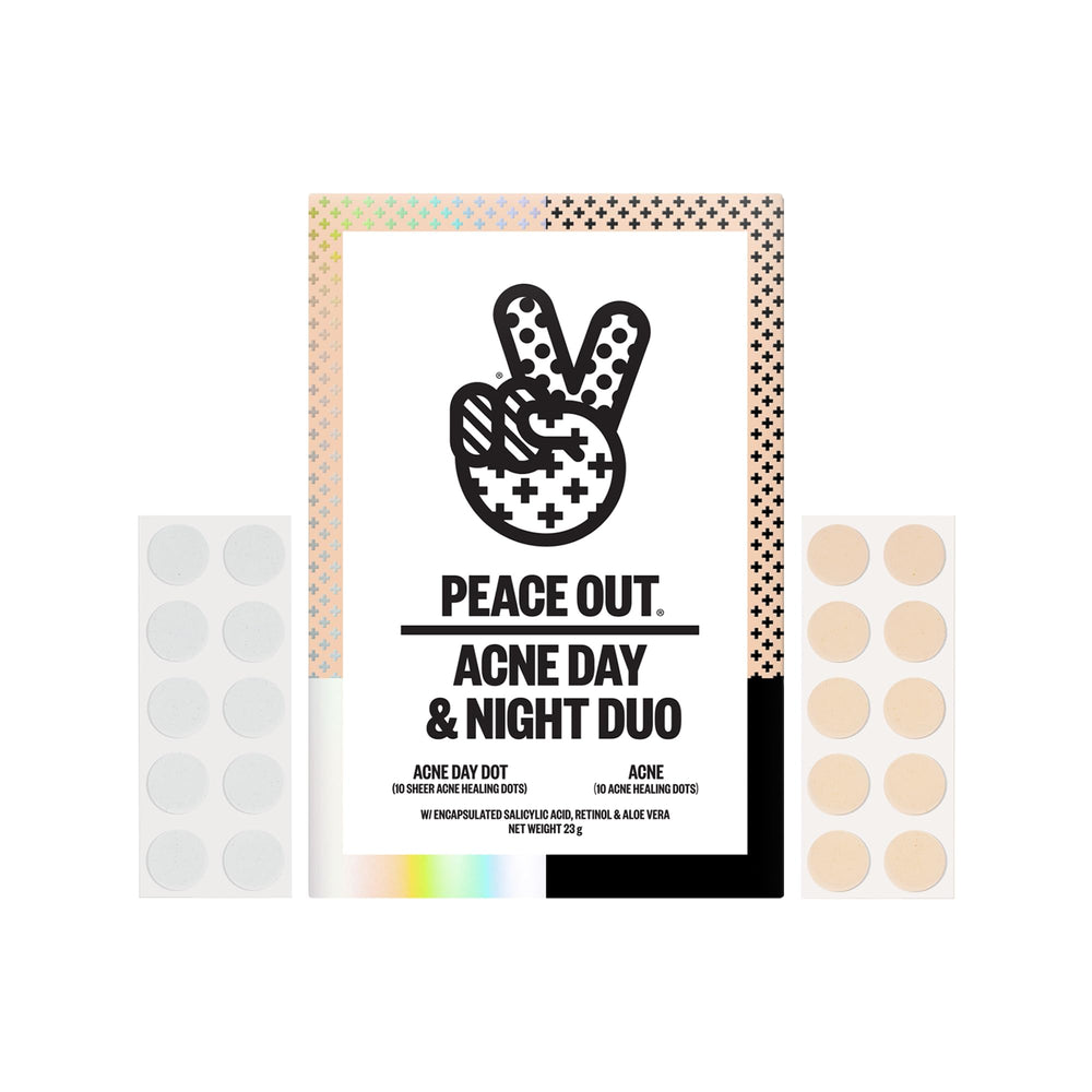 Peace Out Acne Day Dots are invisible under makeup for discreet daytime wear