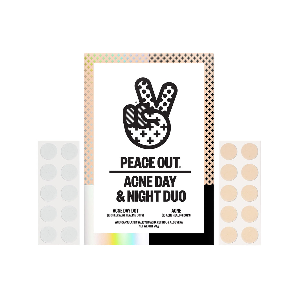 Peace Out Acne Day Dots are invisible under makeup for discreet daytime wear
