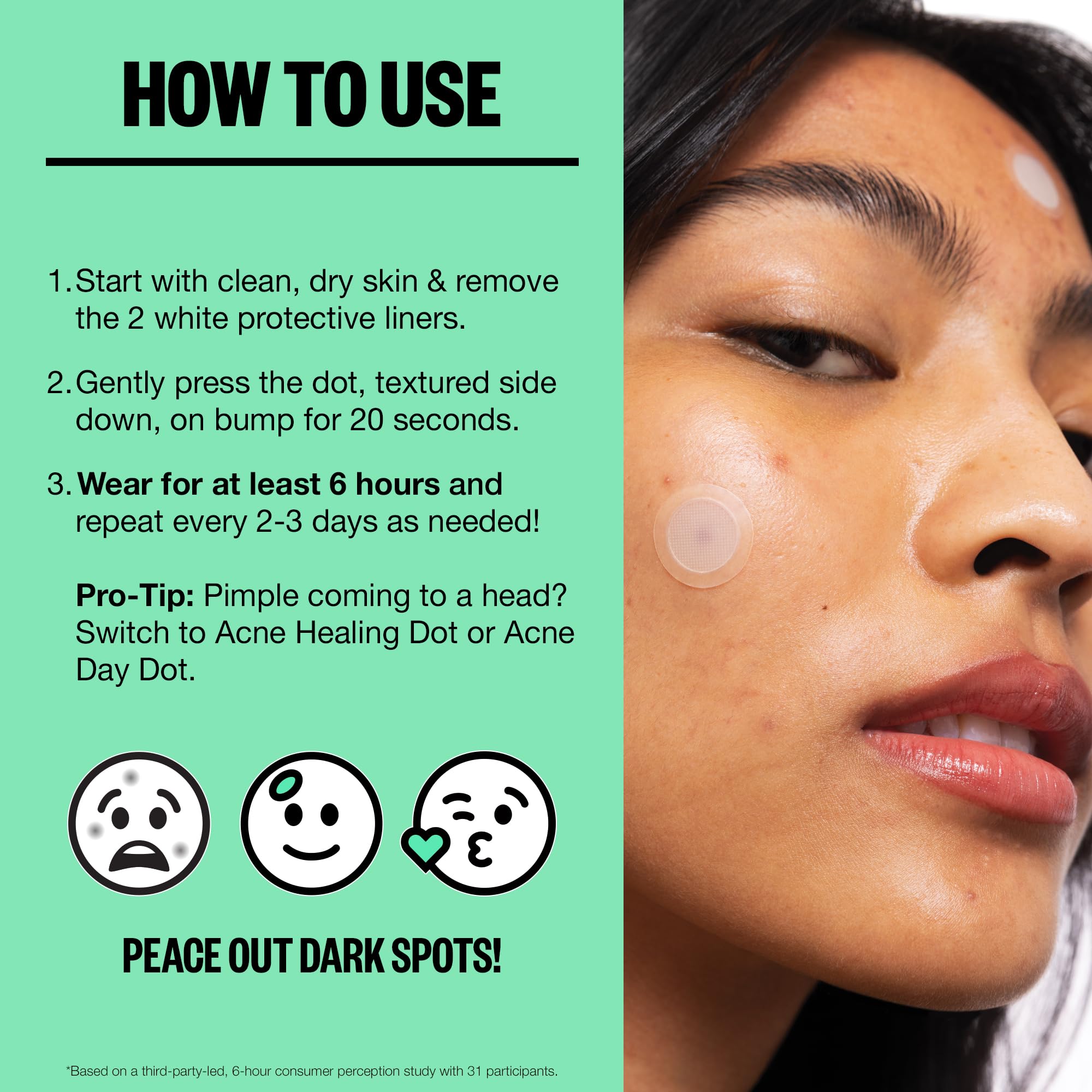 PEACE OUT brand story image communicates founder driven simple skincare solutions.