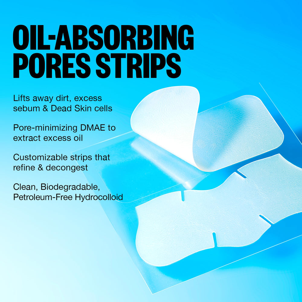 Peace Out multi-area face strip targets congestion for clearer skin.