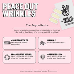 Peace Out microneedling patches in use emphasizing enhanced absorption