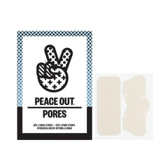 Peace Out nose strip clarifying pores and absorbing oil for refreshed skin.