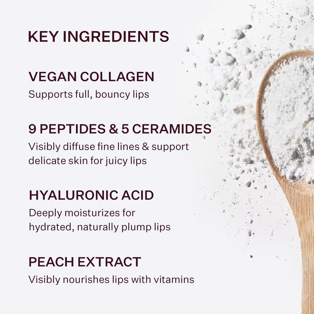 Travel-friendly Peach & Lily packaging shown for on-the-go lip care