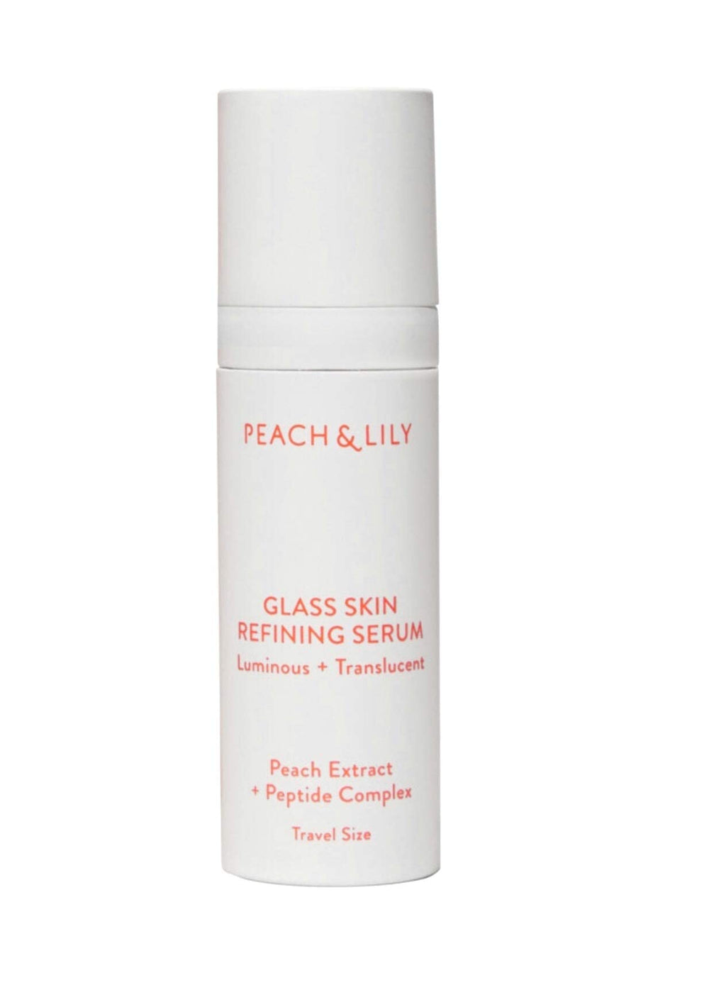 Peach & Lily Glass Refining Serum bottle pour highlighting lightweight hydration for sensitive skin