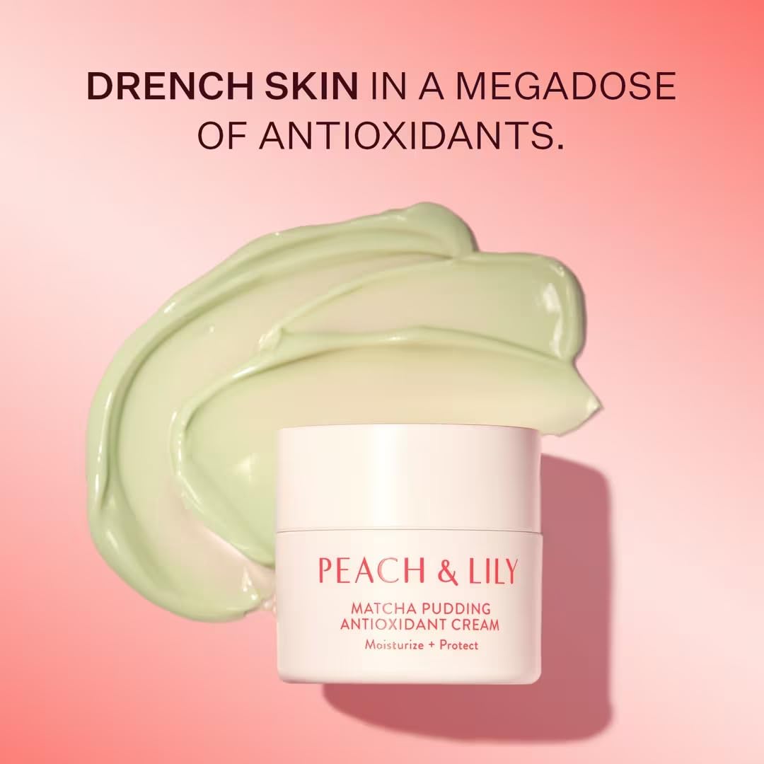 Application on skin demonstrating hydration with Peach & Lily cream