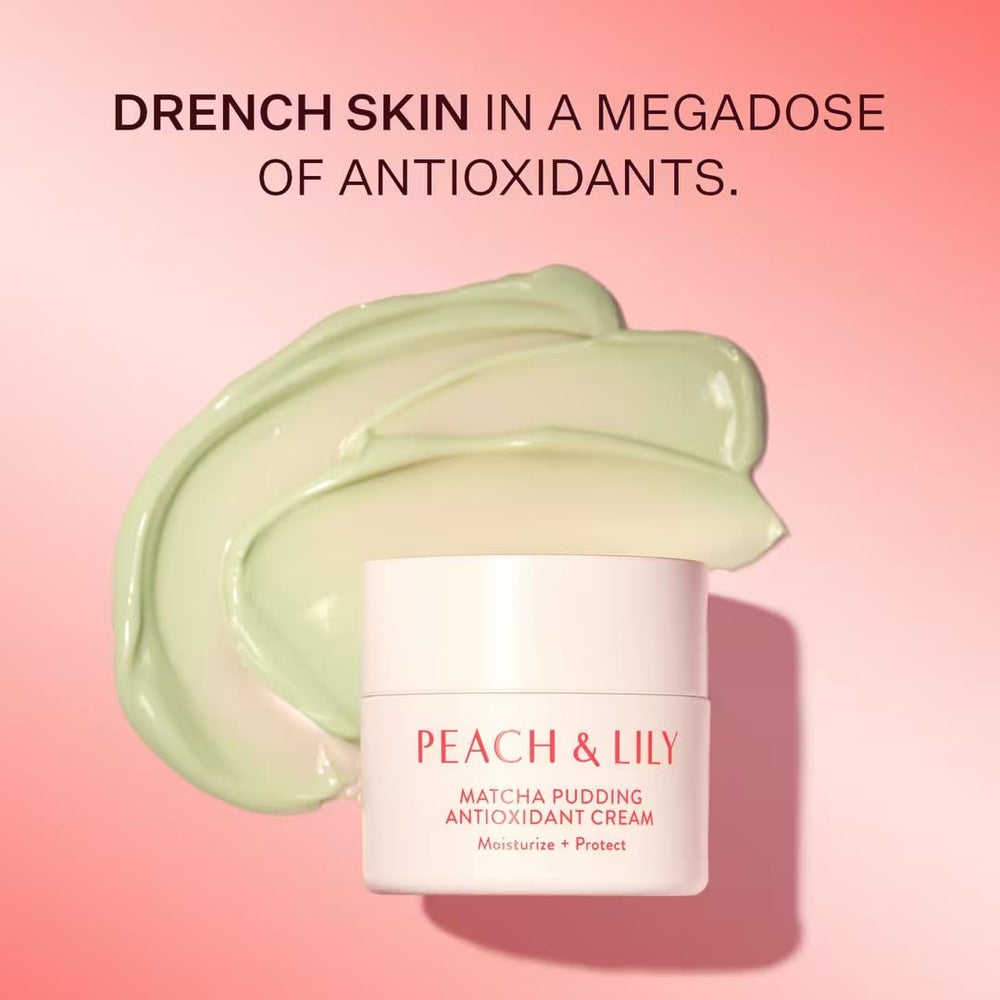 Application on skin demonstrating hydration with Peach & Lily cream