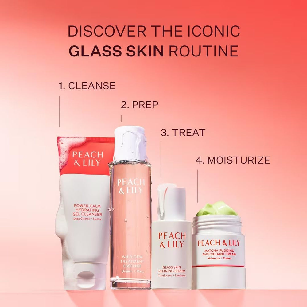 Peach & Lily packaging logo emphasizing Korean skincare heritage