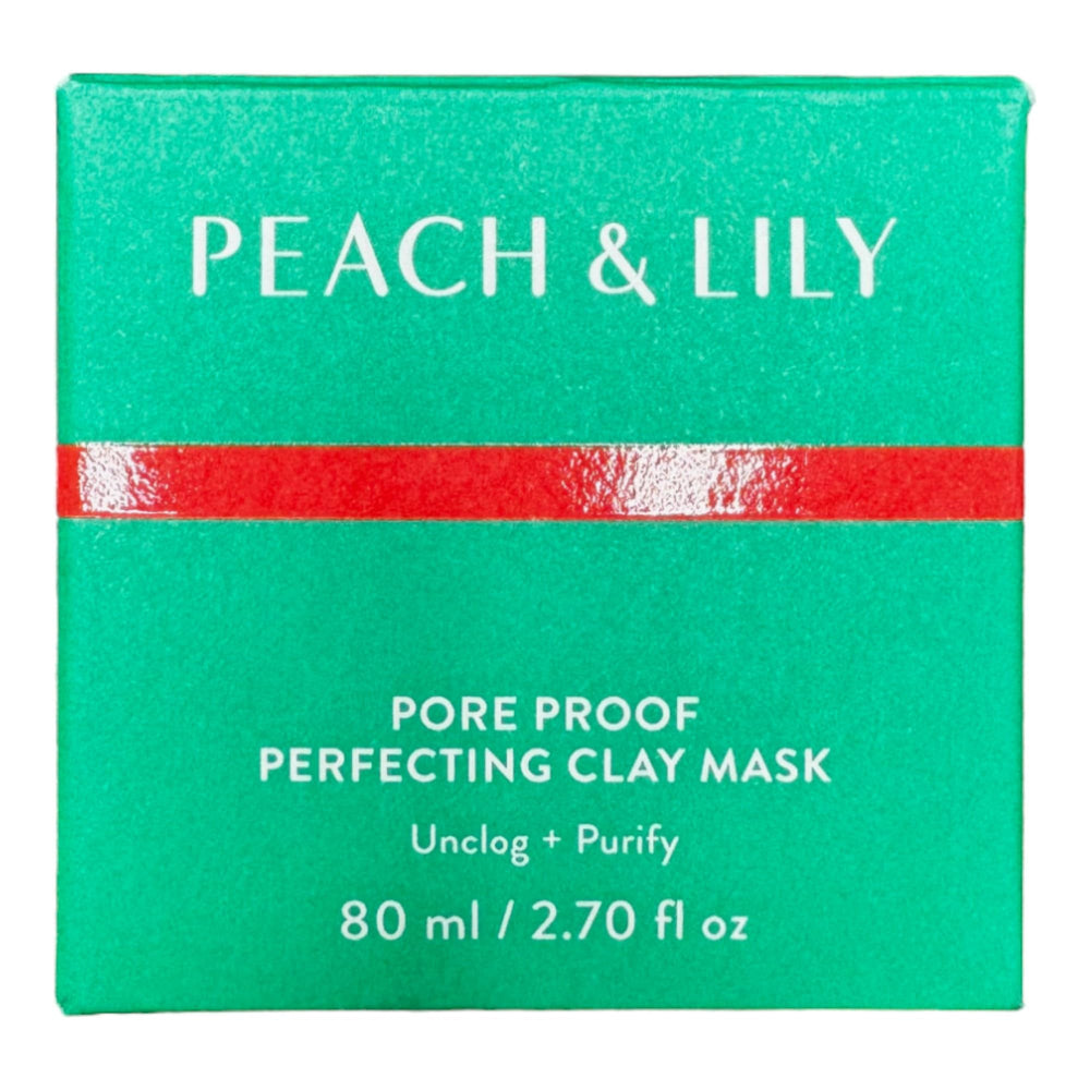Peach & Lily Pore Proof mask jar close-up showing creamy clay for gentle pore cleansing