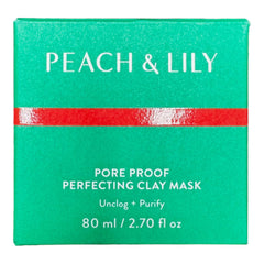 Peach & Lily Pore Proof mask jar close-up showing creamy clay for gentle pore cleansing
