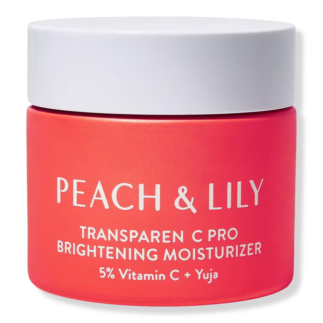 Peach & Lily Transparen-C Pro Brightening Moisturizer bottle showing radiant hydration