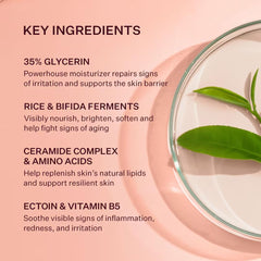 Peach Lily Velvet Biome Ointment applied to skin for a velvety finish.