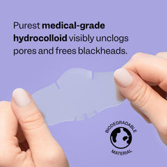 Peach Slices hydrocolloid technology close-up showing absorption in action.