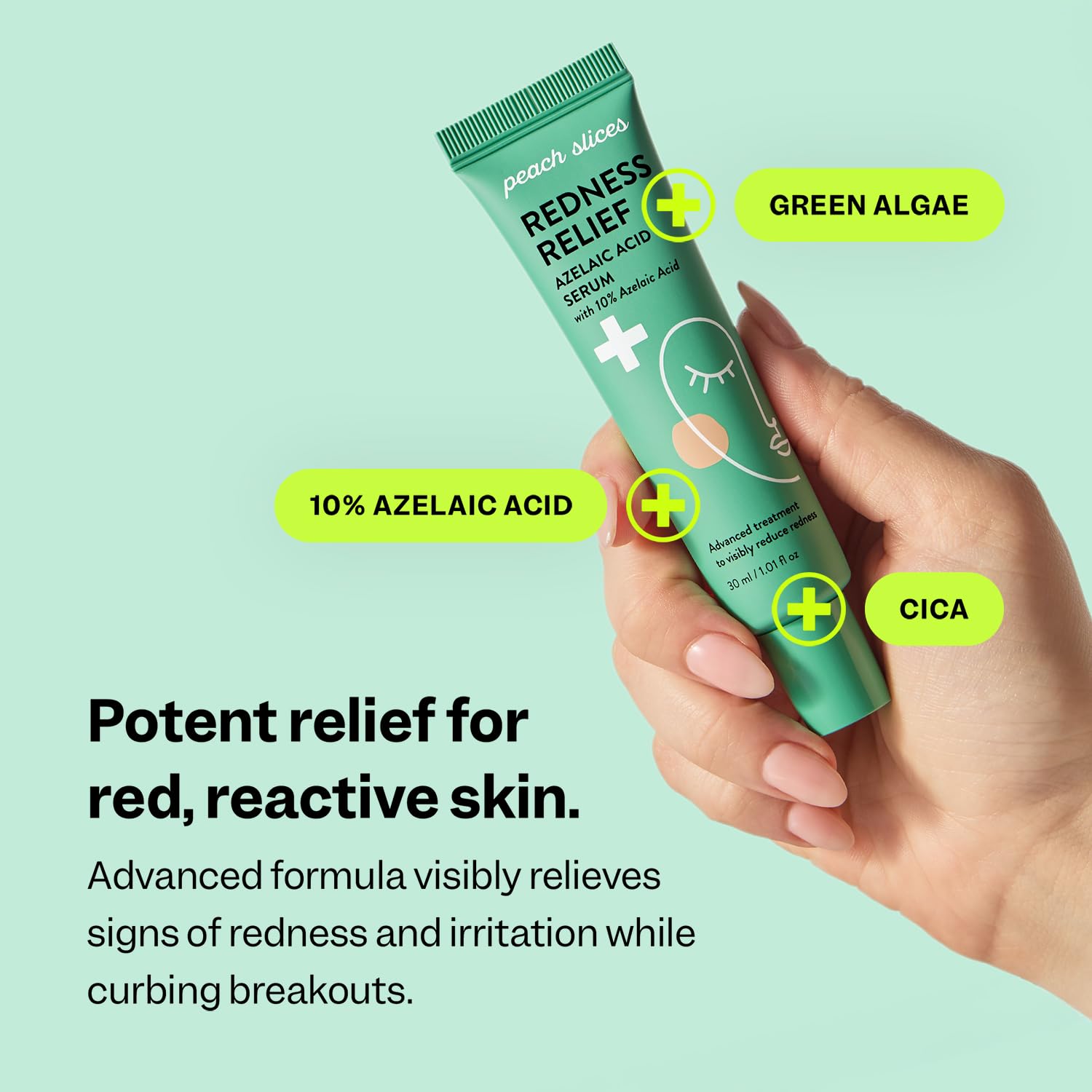 Panthenol and cica ingredients provide hydration and soothing touch.