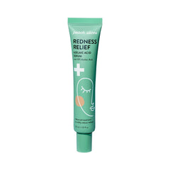 Peach Slices Redness Relief Serum bottle showing daily vegan skincare for even tone.