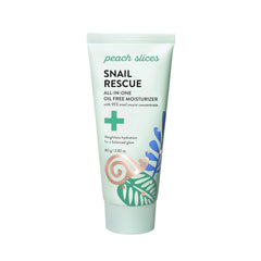 Peach Slices Snail Rescue Oil bottle pour demonstrates fast hydration for radiant skin.