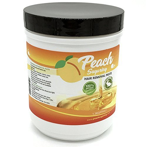 Peach Sugaring sugaring-paste-medium-45oz for easy hair removal and water cleanup